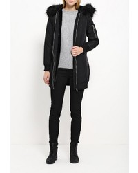 Женская черная куртка-пуховик от B.Style