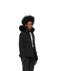 Женская черная куртка-пуховик от Moncler Grenoble