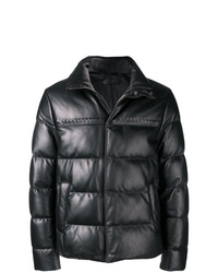 Мужская черная куртка-пуховик от Bottega Veneta