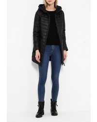 Женская черная куртка-пуховик от Clasna