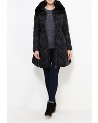 Женская черная куртка-пуховик от Clasna