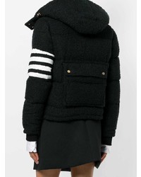 Женская черная куртка-пуховик от Thom Browne