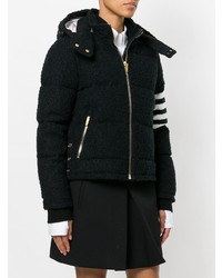 Женская черная куртка-пуховик от Thom Browne