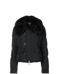 Женская черная куртка-пуховик от Dsquared2