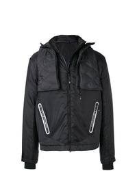 Мужская черная куртка-пуховик от Ea7 Emporio Armani