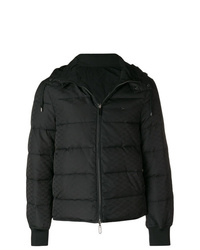 Мужская черная куртка-пуховик от Emporio Armani
