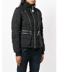 Женская черная куртка-пуховик от Diesel