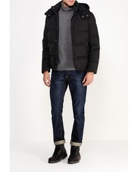 Мужская черная куртка-пуховик от Geox