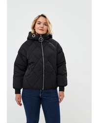 Женская черная куртка-пуховик от Goldrai