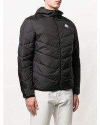 Мужская черная куртка-пуховик от Kappa