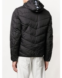 Мужская черная куртка-пуховик от Kappa