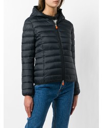 Женская черная куртка-пуховик от Save The Duck