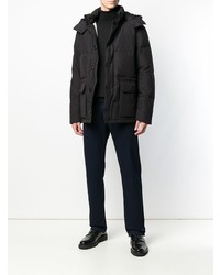 Мужская черная куртка-пуховик от Emporio Armani