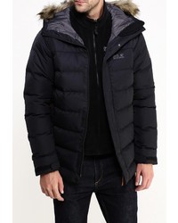 Мужская черная куртка-пуховик от Jack Wolfskin