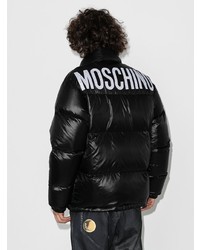 Мужская черная куртка-пуховик от Moschino