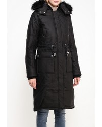 Женская черная куртка-пуховик от LOST INK