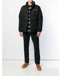 Мужская черная куртка-пуховик от Schott