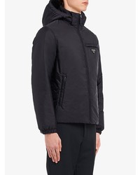 Мужская черная куртка-пуховик от Prada