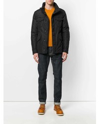 Мужская черная куртка-пуховик от Peuterey