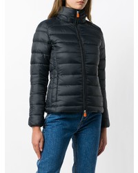 Женская черная куртка-пуховик от Save The Duck