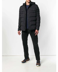 Мужская черная куртка-пуховик от Belstaff