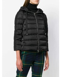 Женская черная куртка-пуховик от Herno