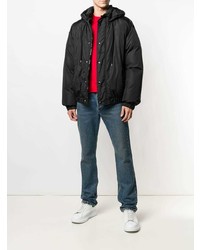 Мужская черная куртка-пуховик от MSGM