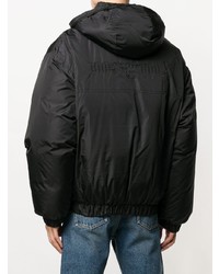 Мужская черная куртка-пуховик от MSGM