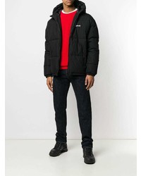 Мужская черная куртка-пуховик от Schott