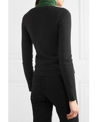 Женская черная куртка-пуховик от Moncler