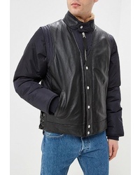 Мужская черная куртка-пуховик от Schott N.Y.C.