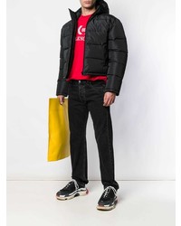 Мужская черная куртка-пуховик от Balenciaga