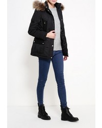 Женская черная куртка-пуховик от Softy