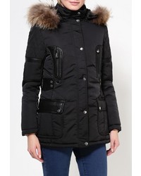 Женская черная куртка-пуховик от Softy
