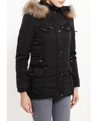 Женская черная куртка-пуховик от Softy