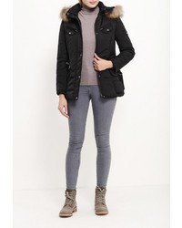 Женская черная куртка-пуховик от Softy