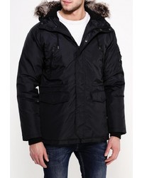 Мужская черная куртка-пуховик от SPRINGFIELD