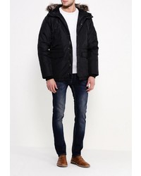 Мужская черная куртка-пуховик от SPRINGFIELD