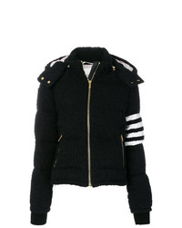 Женская черная куртка-пуховик от Thom Browne