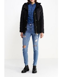 Женская черная куртка-пуховик от Topshop