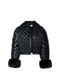 Женская черная куртка-пуховик от Versace Vintage