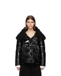Женская черная куртка-пуховик от Yves Salomon