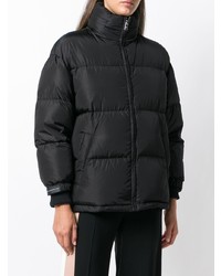Женская черная куртка-пуховик от Prada