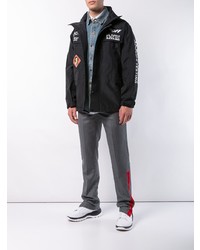 Мужская черная куртка-рубашка с принтом от Off-White