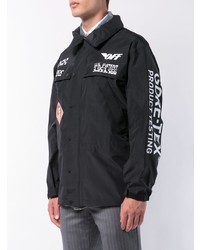 Мужская черная куртка-рубашка с принтом от Off-White