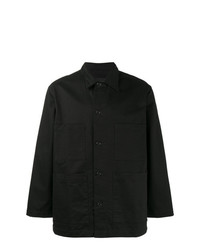 Мужская черная куртка-рубашка с принтом от Liam Hodges
