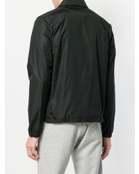 Мужская черная куртка-рубашка с принтом от Satisfy