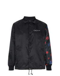 Мужская черная куртка-рубашка с принтом от Yohji Yamamoto