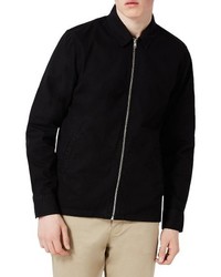 Черная куртка-рубашка с узором "в ёлочку"