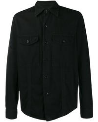 Мужская черная куртка-рубашка от Ami Paris